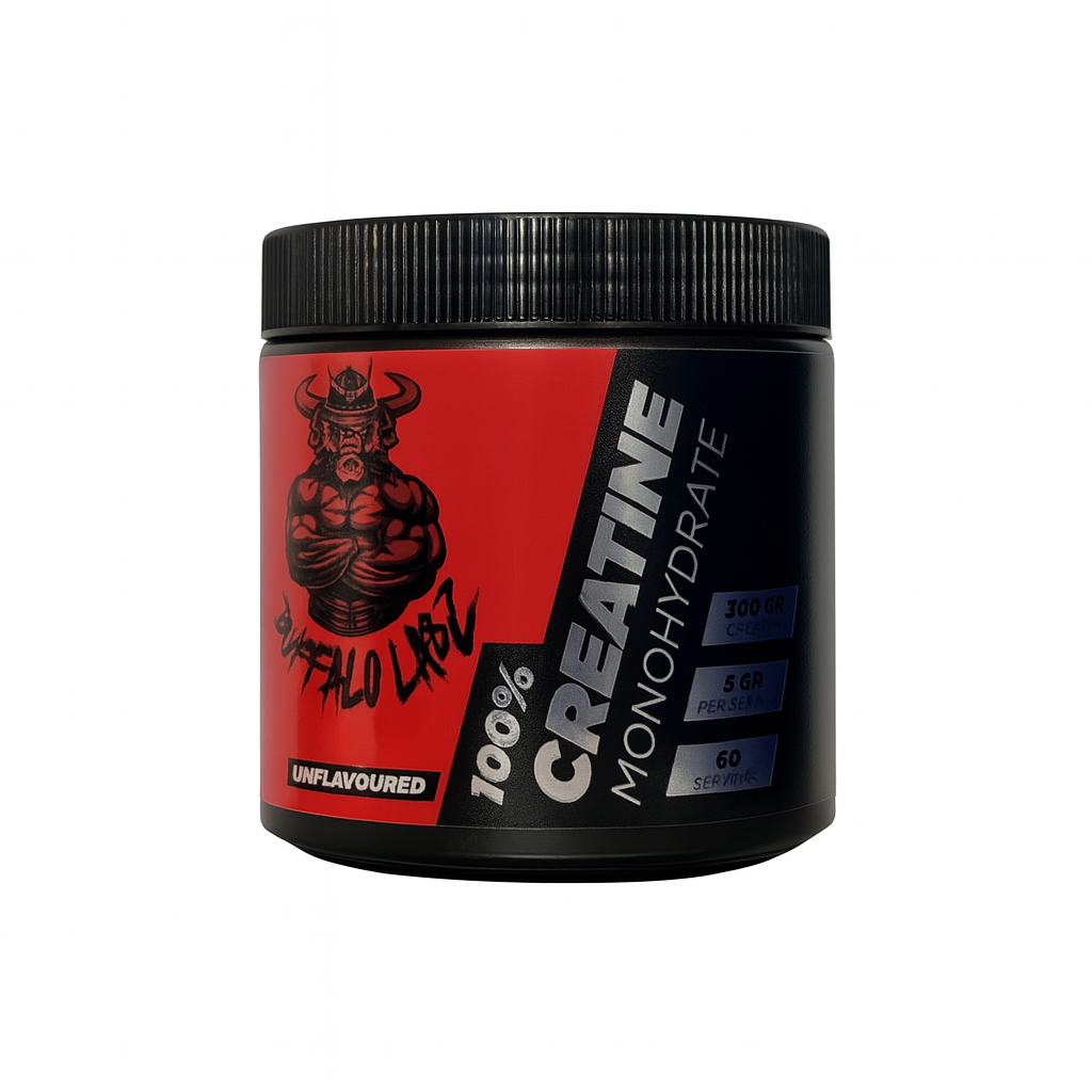 CREATINA MONOHIDRATADA 300 GR - BUFFALO LABZ / 60 SERVICIOS
