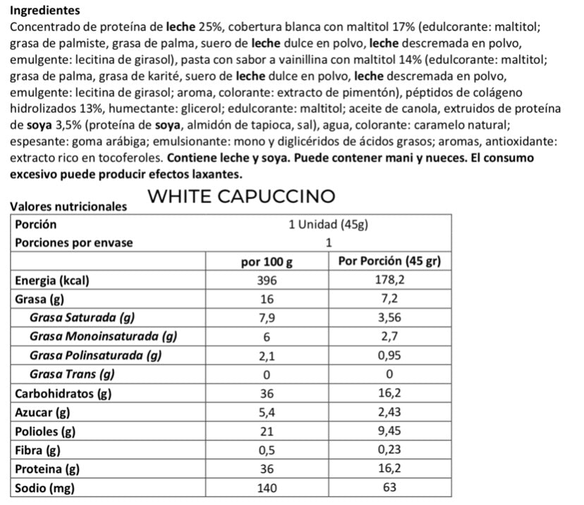 BARRA DE PROTEÍNA 45G - SPACE PROTEIN